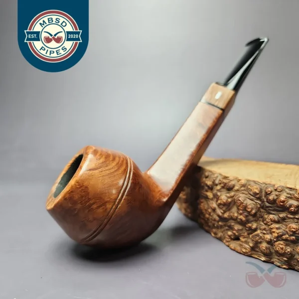 Castello Trademark 4K 56 Smooth Bulldog Estate Briar Pipe, Italian Estates