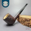 Pioneer 115 Meerschaum Lined Sandblasted Billiard Estate Briar Pipe, American Estates