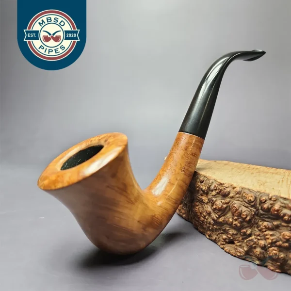 Ed Burak Connoisseur Smooth Calabash Estate Briar Pipe, American Estates