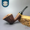 Brandon Brooks Contrast Sandblasted Dublin w/ Maple Handmade Briar Pipe, New