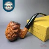 Caminetto Business 176 KS Rusticated Egg Estate Briar Pipe, Italian Estates
