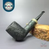 Chheda Sandblasted Billiard w/ Buckeye Burl Estate Briar Pipe, Unsmoked