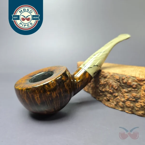 Martin Romijn Smooth Contrast Pot Handmade Briar Pipe, New