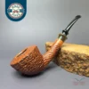 Lasse Skovgaard Sandblasted Dublin w/ Horn Estate Briar Pipe, Unsmoked