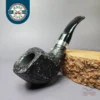Morgan BlackJack 31 Sandblasted Panel Horn Briar Pipe, New