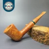 PapaBearPipes Sandblasted All-Briar Dublin Handmade Briar Pipe, New