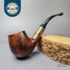 MBSD Briars by Piero Vitale Smooth Brandy w/ Zebrawood Briar Pipe, New