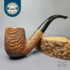 Sydney P. Ram Magnum Sandblasted Bent Billiard Estate Briar Pipe,