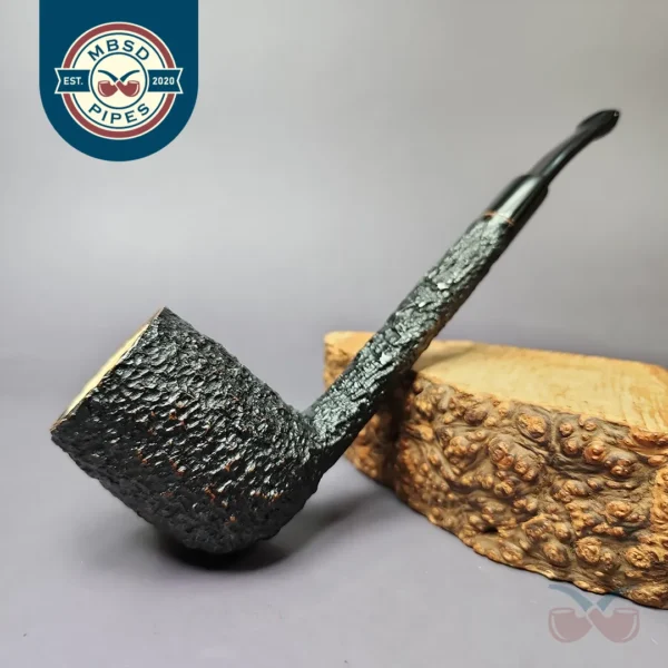 Citation (by Savinelli) Meerschaum Lined Rusticated Lumberman Estate Briar Pipe, Italian Estates