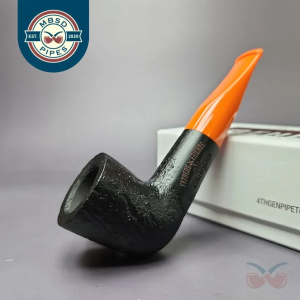 4th Generation Fathers, Friends and Fire Sandblasted Dublin Estate Briar Pipe, Unsmoked