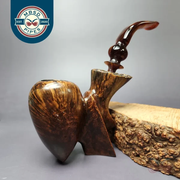 Sven Lar (Michael Kabik) Skulptur A Freehand Sitter Estate Briar Pipe, American Estates