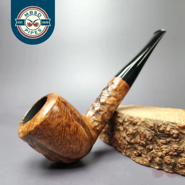 Marxman Jumbo C Rusticated Billiard Estate Briar Pipe, American Estates