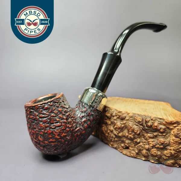 Peterson System Standard 314 Rusticated Bent Billiard Estate Briar Pipe, Irish Estates