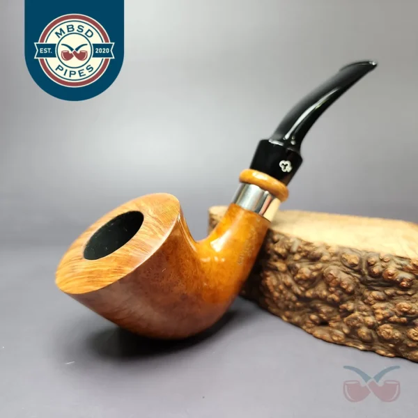 Kaywoodie Sterling 1 Smooth Bent Dublin Estate Briar Pipe, American Estates