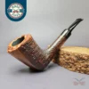 Savinelli Autograph 4 Partially Sandblasted Freehand Estate Briar Pipe, Italian Estates
