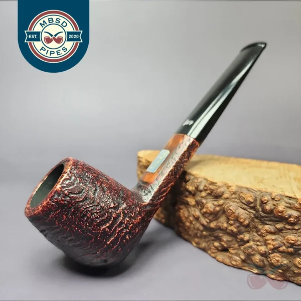 Stanwell RM 1990 Sandblasted Faceted Billiard Estate Briar Pipe, Danish Estates