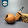 Christian Ruetz Sandblasted "Double Bark" Cobra Handmade Briar Pipe, New