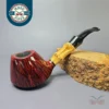 Smio Satou Smooth Volcano w/ Bamboo Estate Briar Pipe, Unsmoked