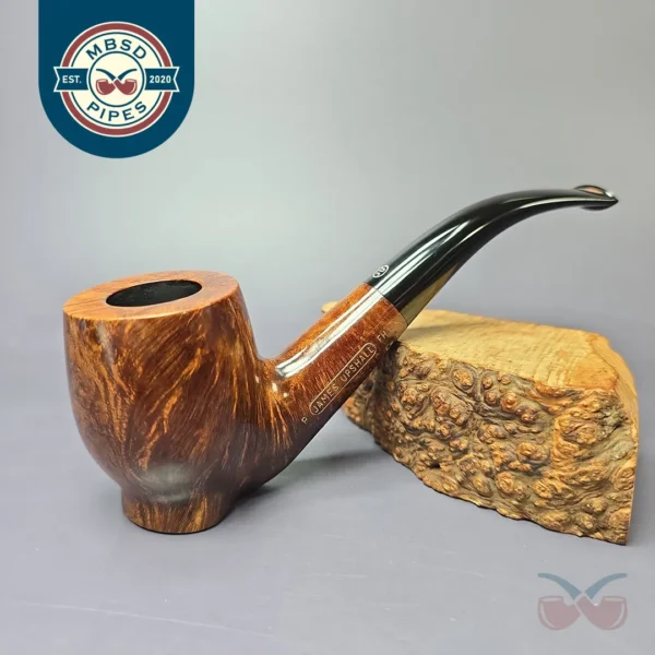 James Upshall P Grade XL Smooth Freehand Billiard Estate Briar Pipe, Unsmoked