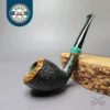 Sara Eltang by Tom Eltang Part Sandblasted Dublin Estate Briar Pipe, Unsmoked
