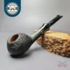 Buckeye Sandblasted Squat Tomato Estate Briar Pipe, American Estates
