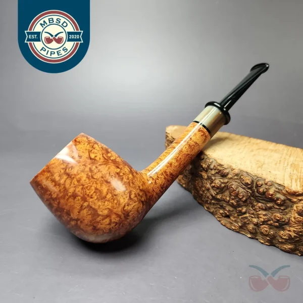 Peter Matzhold Smooth Lovat w/ Horn Estate Briar Pipe, Unsmoked