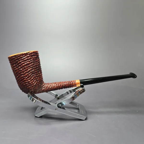Walt Cannoy 10th Anniversary Cardinal House Munn E25 Handmade Briar Pipe, New - Image 2