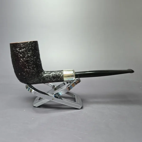 Becker & Musico 2000 Sandblasted Billiard w/ Silver Estate Briar Pipe, Italian Estates - Image 2