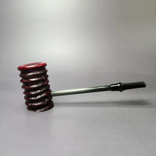 Eltang Basic Rusticated Poker Estate Briar Pipe, Unsmoked - Image 2