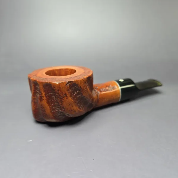 Kaywoodie Oversize Partially Rusticated Pot Estate Briar Pipe, Unsmoked - Image 2