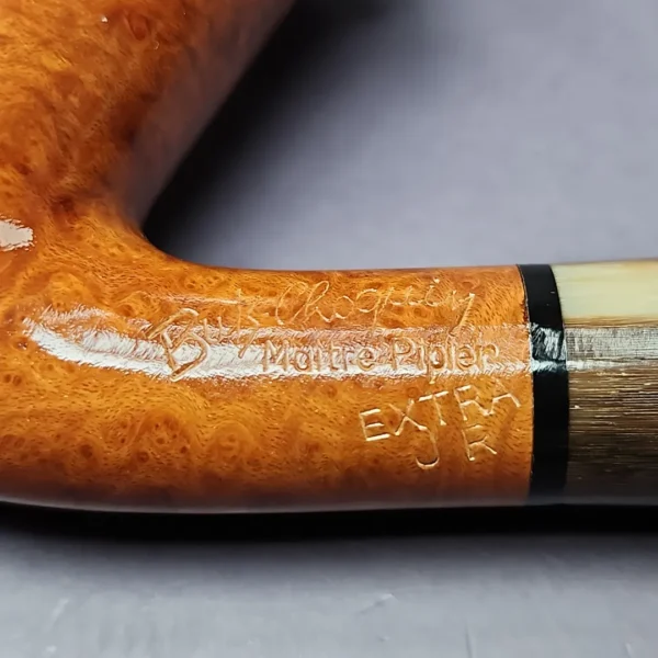 Butz Choquin Maitre Pipier Extra JR Smooth Calabash Estate Briar Pipe, French Estates - Image 2