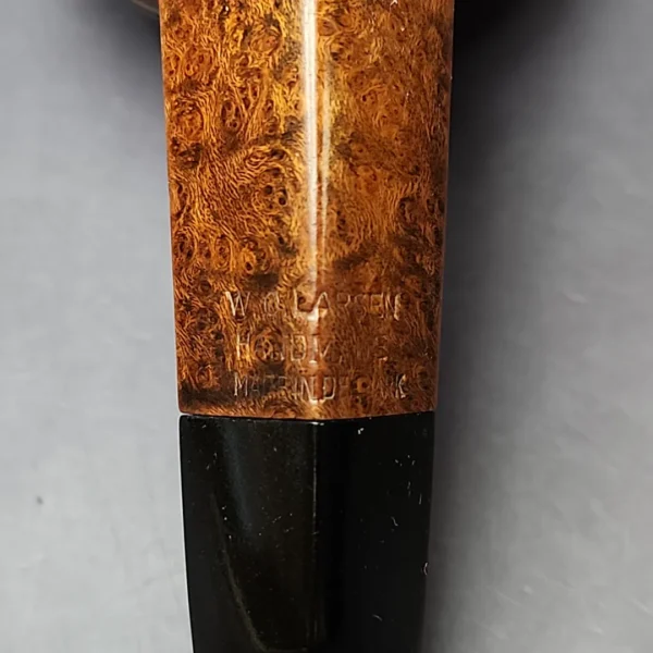 WO Larsen Rustica Part Rusticated Bulldog Estate Briar Pipe, Danish Estates - Image 2