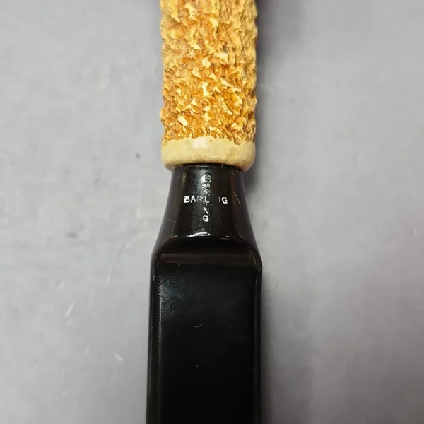 Barling Rusticated Zulu African Block Meerschaum Estate Pipe, English Estates - Image 2