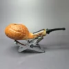 J. Mouton Tanblast Tomato w/ Ox Horn & Brass Handmade Briar Pipe, New - Image 2
