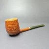 Scottie Piersel Natural Sandblasted Pencil Shank Billiard Estate Briar Pipe, Unsmoked - Image 2
