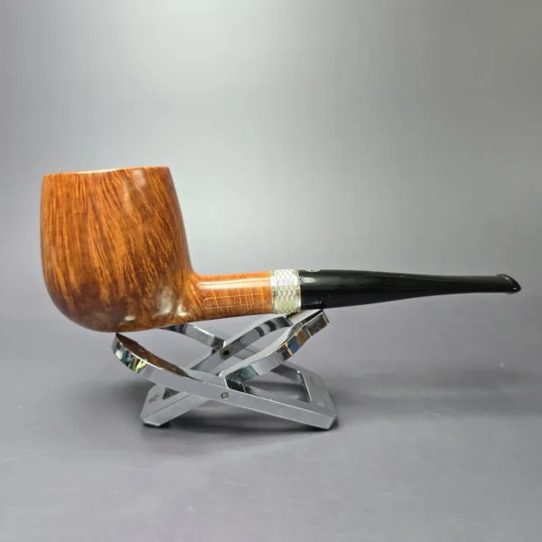 James Upshall P ExL Smooth Apple w/ Silver Estate Briar Pipe, English Estates - Image 2