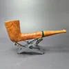 PapaBearPipes Sandblasted All-Briar Dublin Handmade Briar Pipe, New - Image 2