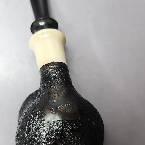 HS Studio Sandblasted "Bo Nordh Pot" w/ Horn Estate Briar Pipe, Unsmoked - Image 2