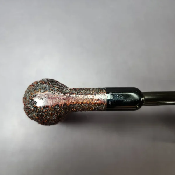 Castello Sea Rock Briar 74 F Rusticated Stack Estate Briar Pipe, Italian Estates - Image 2