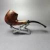 MBSD Briars by Piero Vitale Smooth Brandy w/ Zebrawood Briar Pipe, New - Image 2