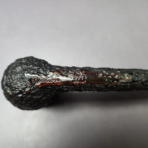 Citation (by Savinelli) Meerschaum Lined Rusticated Lumberman Estate Briar Pipe, Italian Estates - Image 2