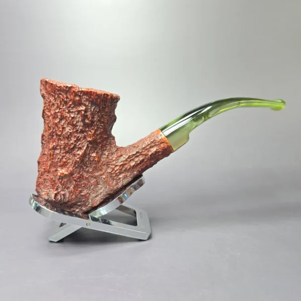 Savinelli Estella XL Rusticated Freehand Vase Estate Briar Pipe, Unsmoked - Image 2