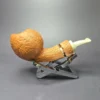 Christian Ruetz Natural Sandblasted "Broken Gaia" Handmade Briar Pipe, New - Image 2