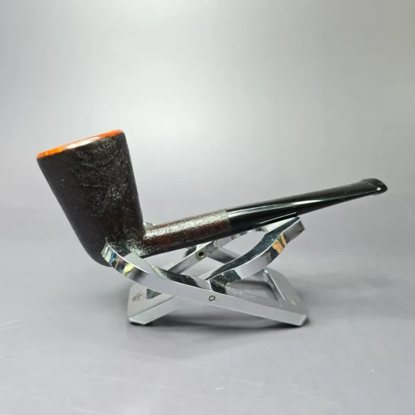 Eclesias Partially Sandblasted "Arne Jacobsen" Dublin Handmade Briar Pipe, New - Image 2