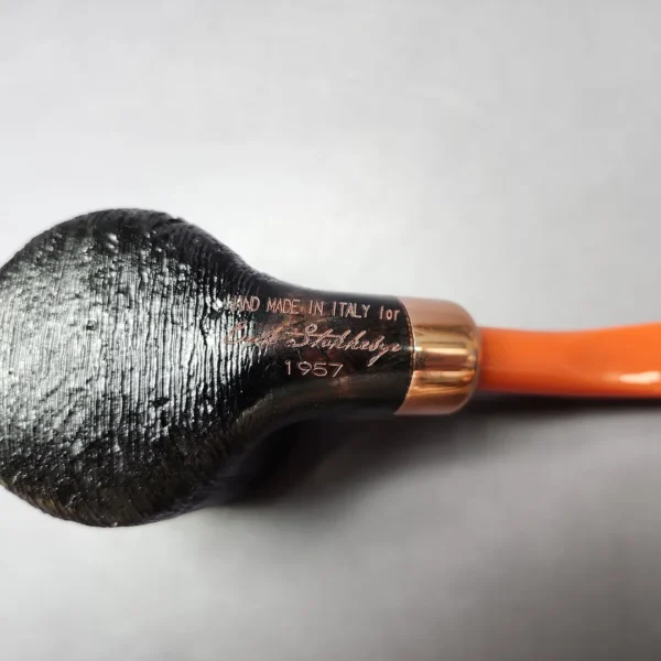 4th Generation (by Ascorti) Primivito 1957 Rusticated Pot Estate Briar Pipe, Unsmoked - Image 2