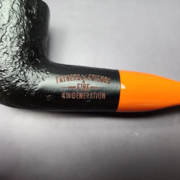 4th Generation Fathers, Friends and Fire Sandblasted Dublin Estate Briar Pipe, Unsmoked - Image 2