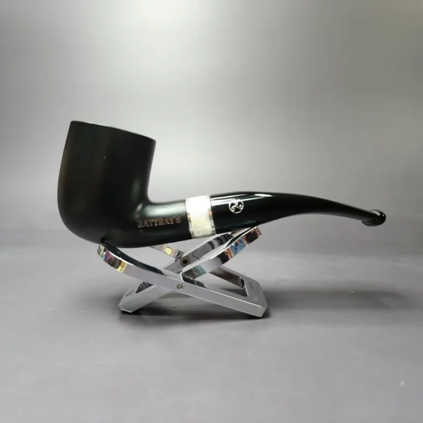 Rattray's Black Sheep 106 Smooth Bent Billiard Estate Briar Pipe, Unsmoked, 9mm - Image 2