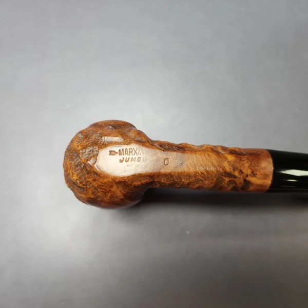 Marxman Jumbo C Rusticated Billiard Estate Briar Pipe, American Estates - Image 2