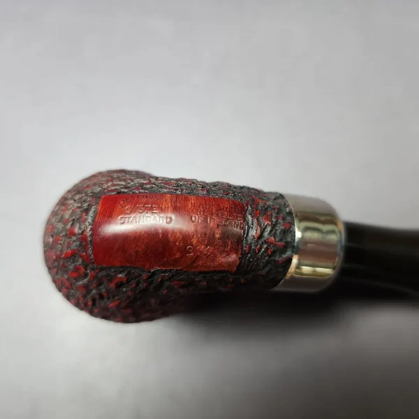 Peterson System Standard 314 Rusticated Bent Billiard Estate Briar Pipe, Irish Estates - Image 2