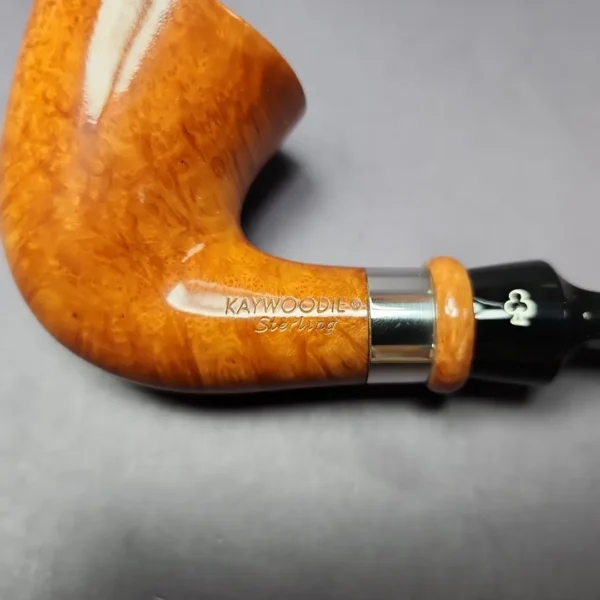Kaywoodie Sterling 1 Smooth Bent Dublin Estate Briar Pipe, American Estates - Image 2